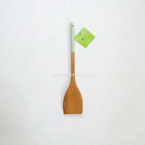 Espátula de madera de alta calidad, cuadrada, nueva combinación, juego de utensilios de cocina de forma larga de Color sólido para cocinar y servir todos los días - Product Image 6