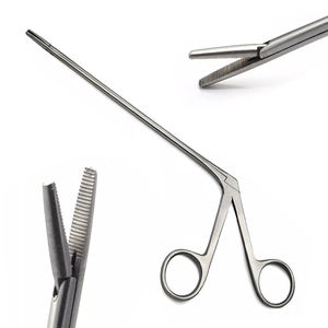 Instrument médical en acier inoxydable allemand, forceps manuel en forme de crocodile, 5,5 pouces, pointe dentelée, instruments chirurgicaux ORL, CE - Product Image 1