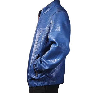 Vestes pour hommes, veste bomber en cuir véritable de haute qualité, sur mesure, en vente au prix de gros, veste pour hommes - Product Image 3