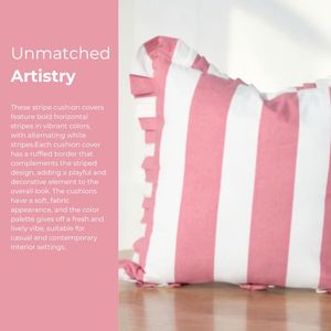 Belle rayure main bloc imprimé sur coton tissu meilleure qualité main bloc rayure imprimé housse de coussin - Product Image 2