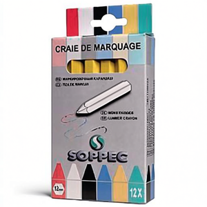 SOPPEC 12-Piece Box of Yellow Unpapered Marking Chalk <b>Hand</b> <b>Tools</b> - Product Image 3