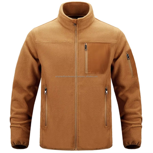 Chaqueta polar táctica de manga larga para hombre de diseño único, abrigo cálido con cremallera para exteriores, chaqueta de senderismo - Product Image 1
