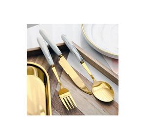 Top Design Home Kitchen Flatware Cutlery <b>Knife</b> Fork Spoon Set Resin Handle Amazing Design Silverware Set Good Finishing - Product Image 5