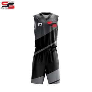 Uniformes reversibles para entrenamiento de equipos de baloncesto para niños, conjuntos de uniformes de baloncesto juvenil de alta calidad personalizados al por mayor - Product Image 5