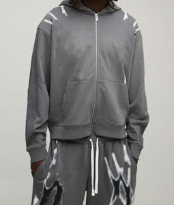 Nouveau survêtement baggy tendance, fabricant de survêtements pour hommes de haute qualité en coton, ensemble avec sweat à capuche et pantalon à fermeture éclair, ensemble deux pièces - Product Image 3