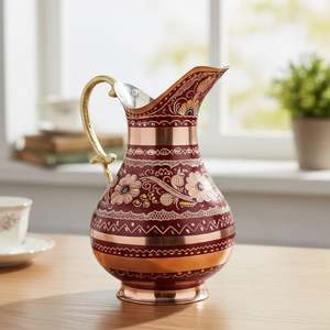 Pichet en cuivre émaillé en forme de canard pour la décoration de la maison - Product Image 3