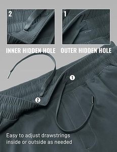 กางเกงขาสั้นเล่นกีฬาสำหรับผู้ชายกางเกงขาสั้นผ้าย้อมสีทึบสำหรับใส่เล่นกีฬาสันทนาการน้ำหนักเบาวัสดุ - Product Image 4