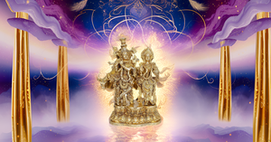 Seigneur Radha Krishna Statue avec Kamdhenu Vache Hindou Dieu Religieux Idole Figurine Krishna avec Sainte Vache pour La Maison Temple Mandir Décor - Product Image 6