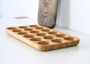 Natural finish wooden <b>egg</b> kitchen decor Wooden <b>Egg</b> Holder <b>Egg</b> Holder for home hotel and kitchenware - Product Image 2
