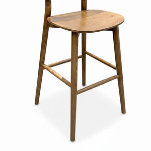 Contemporary Wooden Frame Bar <b>Stool</b> <b>with</b> Mesh <b>Back</b> GBSK013 for Farmhouse Kitchen Dining Room Home Bar Made From PU Material - Product Image 6