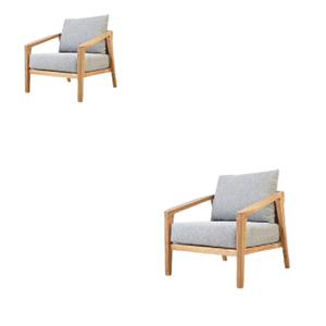 โซฟาที่วางแขนเดี่ยวทำจากไม้สักทันสมัยสำหรับโรงแรมและสวน - Product Image 3