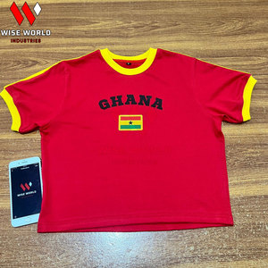 Camiseta Corta de Algodón y Poliéster Transpirable de Corte Ajustado para Mujer con Diseño Estampado para Gimnasio, Fitness y Uso Casual - Product Image 2