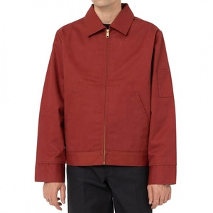Men's <b>Canvas</b> <b>Work</b> <b>Jacket</b> Street Wear Solid Color 100% Cotton <b>Canvas</b> <b>Jackets</b> Quilted Lining Men <b>Work</b> <b>Jackets</b> With Zipper Pocket - Product Image 1