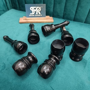 Brocha de Afeitar de Cuerno de Búfalo Tallado Más Vendida, Mango Ergonómico y Ligero para Maquinillas de Afeitar de Seguridad, Calidad de Exportación SMARK EXPORTS - Product Image 4