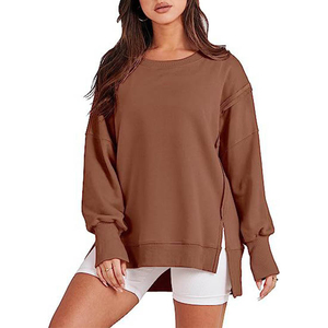 Sudaderas Lisas de Color Sólido para Mujer, Sudaderas Lisas al por Mayor, las Más Vendidas, Material Personalizado de Algodón y Poliéster - Product Image 1