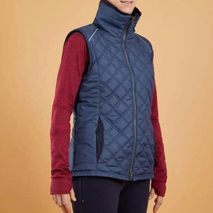 Horse Riding Apparel Sleeveless Zip Front Outdoor Riding <b>Waistcoat</b> Women Equestrian Padded <b>Quilted</b> Vest - Product Image 2