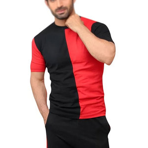 Chándal personalizado de manga corta y pantalones para correr para hombre para el verano con tejido fresco y de secado rápido, conjunto de chándal elegante para hombre - Product Image 4