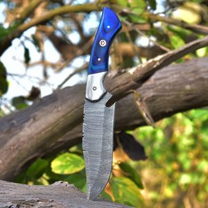 Cuchillo de Caza y Camping Multifuncional de Acero de Damasco de Grado Industrial Hecho a Mano de Alta Calidad, Diseño Personalizable, Garantía de 3 Años - Product Image 5