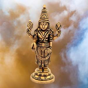 รูปปั้นทองเหลืองขัดเงารูปปั้นบาลาจิรูปปั้นโลหะสลักสำหรับตกแต่งบ้าน - Product Image 5