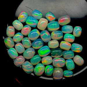 Cabujón de ópalo etíope de buena calidad, cabujón de ópalo llamativo múltiple, forma de cojín, Ópalo Welo para la fabricación de joyas - Product Image 5