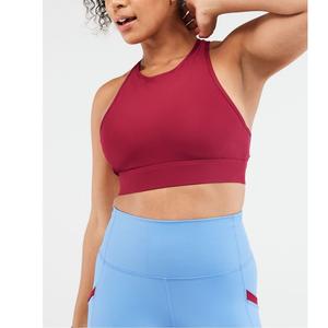Nuevas llegadas mujeres Casual bordado sólido ropa activa sin costuras Cruz hermosa espalda gimnasio Fitness sujetadores transpirables ecológicos - Product Image 3