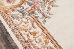 Elegant Abhusan Hand-Knotted 100% Wool Modern Cushioned Rectangle <b>Rug</b> Area Set Refined Spaces for Dining Room Hall/<b>Entrance</b> - Product Image 2