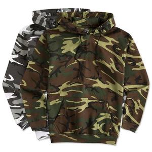 Sudadera con capucha de hombre de talla grande Unisex con diseño personalizado OEM mezcla de algodón y poliéster estampado de camuflaje sudaderas con capucha de hombre de talla grande - Product Image 6