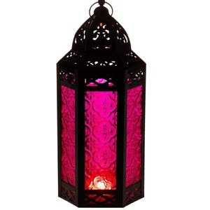 Lanterne traditionnelle en métal pour le Ramadan, design marocain, construction durable pour l'éclairage intérieur de la maison, ambiance festive, décoration quotidienne - Product Image 1
