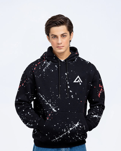 เสื้อฮู้ดผู้ชายผ้าฟลีซแบบสวมหัว มีเชือกปรับได้ สไตล์สตรีทแวร์ สีพื้น เหมาะสำหรับใส่ในชีวิตประจำวันและกิจกรรมกลางแจ้งแบบสบายๆ พร้อม Ako - Product Image 5