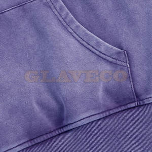 Sweats à capuche décontractés en coton mélangé délavés à l'acide pour hommes vêtements de mode respirants à séchage rapide pour l'hiver - Product Image 4