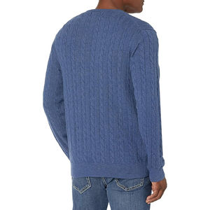 Pulls tricotés à rayures pour hommes pulls de Noël Slim Fit Soft Twist Textured Respirant Long Sleeve Casual Winter Wear - Product Image 2