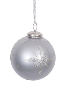 BOULE D'ORNEMENTS SUSPENDUS EN VERRE BRILLANT BLANC DÉCORATION D'ARBRE DE NOËL BOULE SUSPENDUE EN VERRE POUR FÊTE ET UTILISATION DÉCORATIVE FESTIVE - Product Image 3