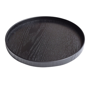 Customized Wooden <b>Tray</b> Set in Natural Bamboo Color with Unique Round Shape Antler Design Perfect for Festive Occasions and Decor - Product Image 6