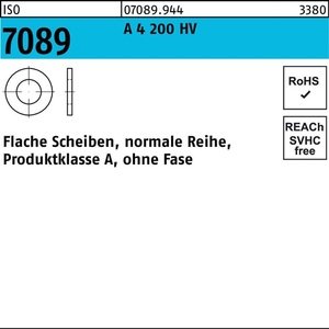 Rondelles plates haute résistance ISO 7089 27 mm A4 200 HV, paquet de 100 pièces - Product Image 1