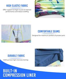 กางเกงขาสั้นตาข่ายสำหรับเล่นกีฬาออกกำลังกายฟิตเนสยิมวิ่งออกกำลังกายกระเป๋าใส่โทรศัพท์สไตล์สปอร์ตออกแบบได้ตามต้องการ - Product Image 4