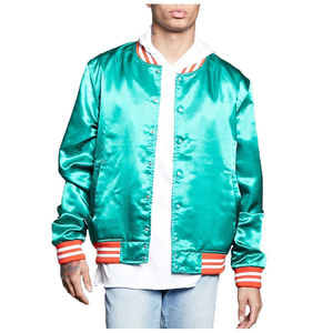 แจ็คเก็ตบอมเบอร์ผ้าไหมซาตินสำหรับเด็กผู้ชายแจ็คเก็ตบอมเบอร์สำหรับฤดูหนาว - Product Image 1