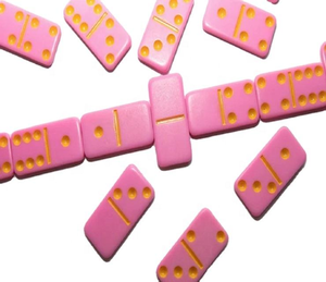 Jeu de dominos en bois coloré personnalisable en gros, dominos double six et dominos en bois colorés avec boîte en bois et 28 pièces - Product Image 2