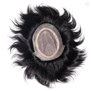 Tupé Mirage Border Premium para hombres Parche de cabello Remy indio con técnica de PU Grado de cabello de alta calidad - Product Image 1