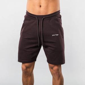 Custom Cotton Spandex Fleece Shorts Gym Shorts Hombres Streetwear Shorts con cremalleras - Product Image 1