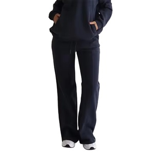 Pantalones Anchos Rectos de Moda para Mujer, Pantalones Deportivos de Felpa Personalizados - Product Image 6