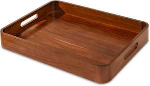 Hot Sale Premium Quality Customized Wooden <b>Serving</b> <b>Tray</b> <b>Black</b> Metal Handle Various Shapes Sizes Available Amazing Sale Price - Product Image 2