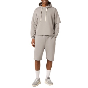 Conjunto de sudaderas con capucha y pantalones cortos para hombre, conjuntos informales elegantes de verano, ajuste personalizado con telas duraderas de calidad - Product Image 1