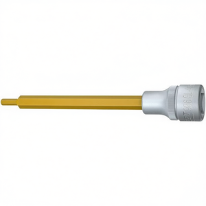 Hazet Extra Long 1/2'' Screwdriver <b>Socket</b> Hexagonal Metric Square with Knurling - Product Image 2