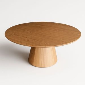 Elegante soporte de madera para pasteles para exhibiciones formales de postres con base hecha a mano y plataforma ancha para pasteles y dulces - Product Image 1