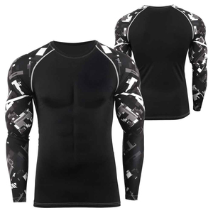 Unisex Rash Guard Long Sleeve Quick Dry Protection Rash Guard For <b>Swimming</b> Fitness Training for <b>men's</b> custom for logo design - Product Image 4