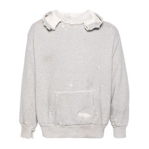 เสื้อฮู้ดผ้าฝ้ายเทอร์รี่ผ้าเจอร์ซี่ขนาดใหญ่พิเศษสะพายไหล่ทรงหลวมสไตล์วินเทจงานตามสั่ง - Product Image 4