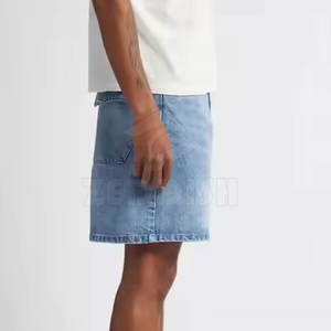 Pantalones vaqueros deportivos ligeros para hombre al por mayor, cómodos pantalones cortos de cintura media, patrón sólido de alta calidad a la venta en línea - Product Image 6