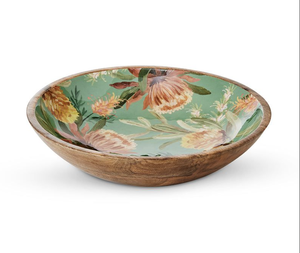 Cuenco para servir de madera de mango encalado, plato de madera Natural tallado a mano para frutas, ensalada, decoración del hogar, plato de madera - Product Image 5