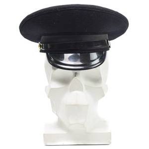 Gorras de pico azul marino hechas a medida, venta al por mayor, tocados de alta calidad, gorra de visera hecha en fábrica, gorra ceremonial elegante ajustable - Product Image 1