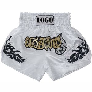 Pantalones cortos de Muay Thai de calidad superior 2026, pantalones cortos de hombre sublimados con logotipo personalizado, pantalones cortos de Kickboxing Muay Thai para adultos personalizados - Product Image 3